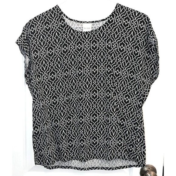 Blair Tops Blair Womens Short Sleeve Blouse Size Large Poshmark